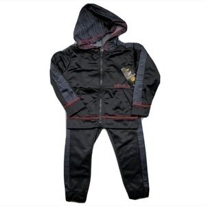 BODY GLOVE Boys Black Tricot Two Piece Set Track Suit